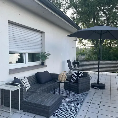 شقة Ddhomes 4 Raum 7 Betten Mit Terrasse Naehe Am Rhein